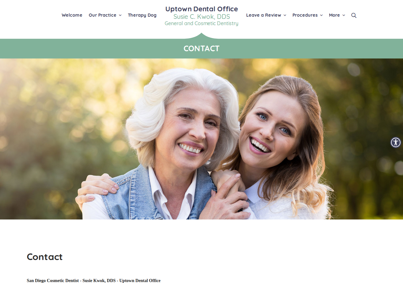 Screenshot of San Diego Cosmetic Dentist | Uptown Dental Office | Dentistry 3664 4th Ave San Diego CA