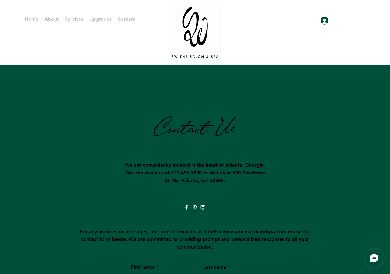 Screenshot of Contact | SW The Salon & Spa