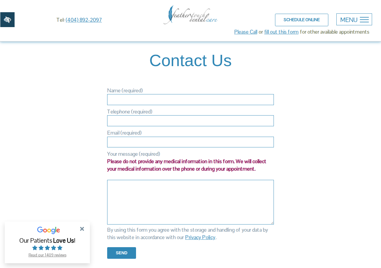 Screenshot of Contact Feather Touch Dental | 1175 Peachtree St NE STE 1204 Atlanta, GA 30361