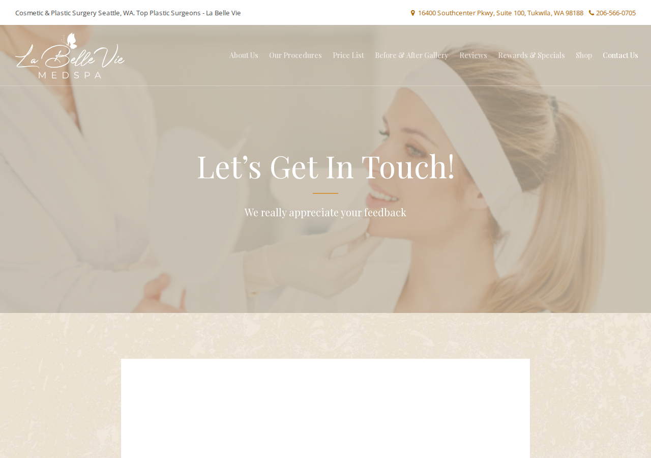 Screenshot of Contact Us - La Belle Vie Med Spa