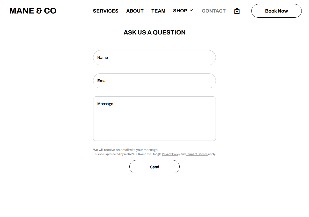 Screenshot of Contact