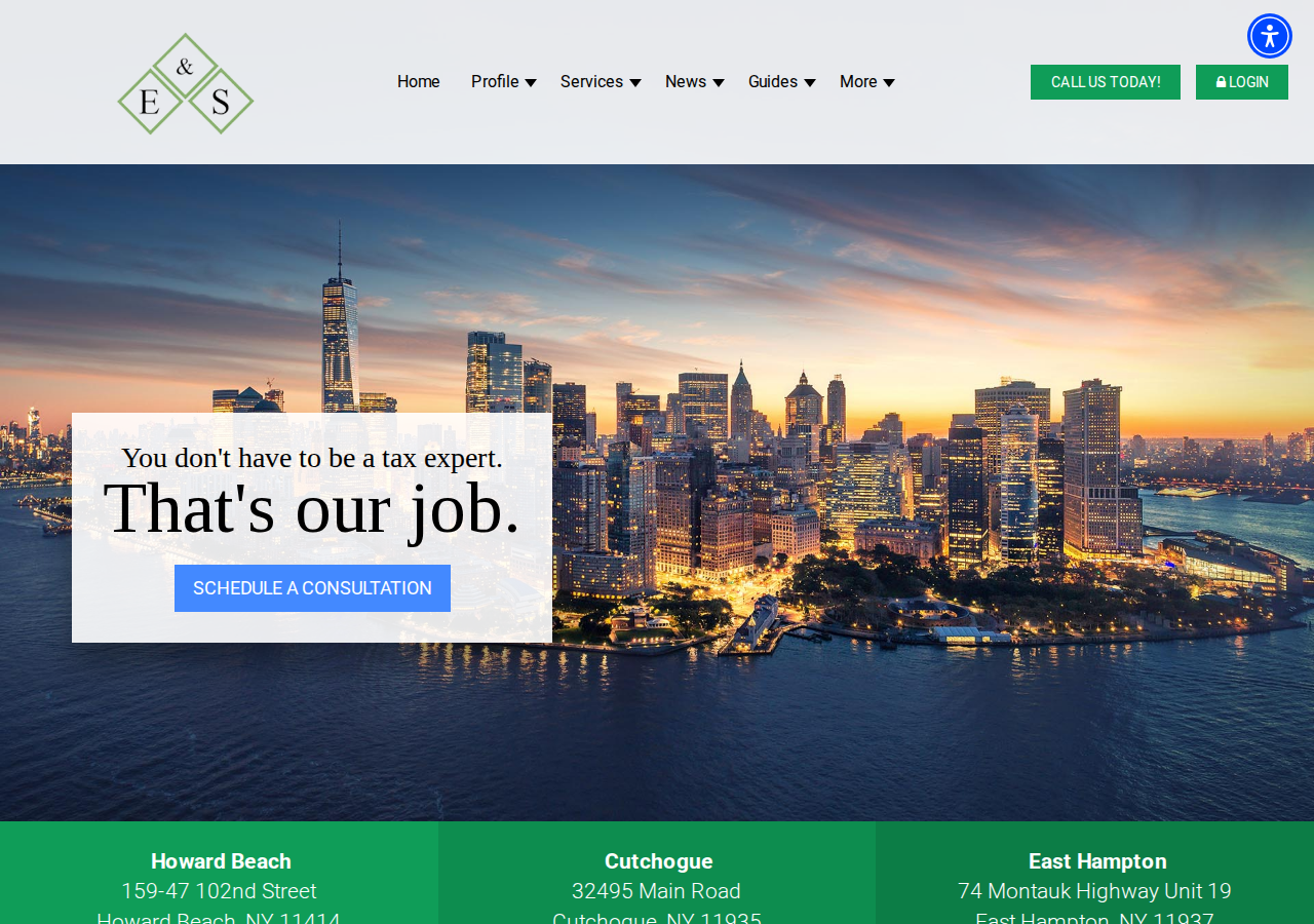 Screenshot of Queens & Long Island, NY CPA / Accounting, Tax & Consulting Accountants