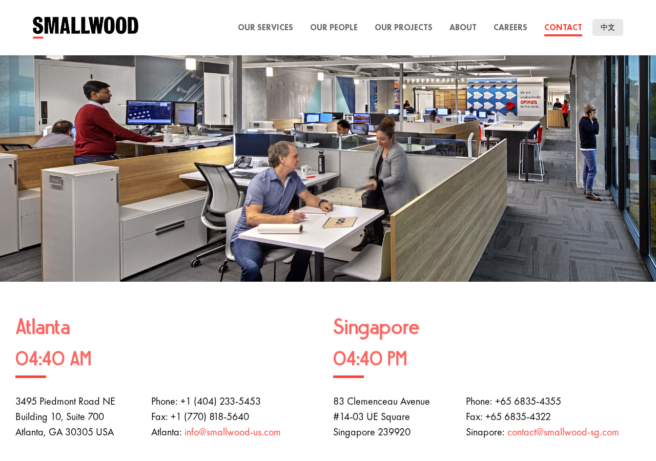 Screenshot of Contact - smallwood-us.com