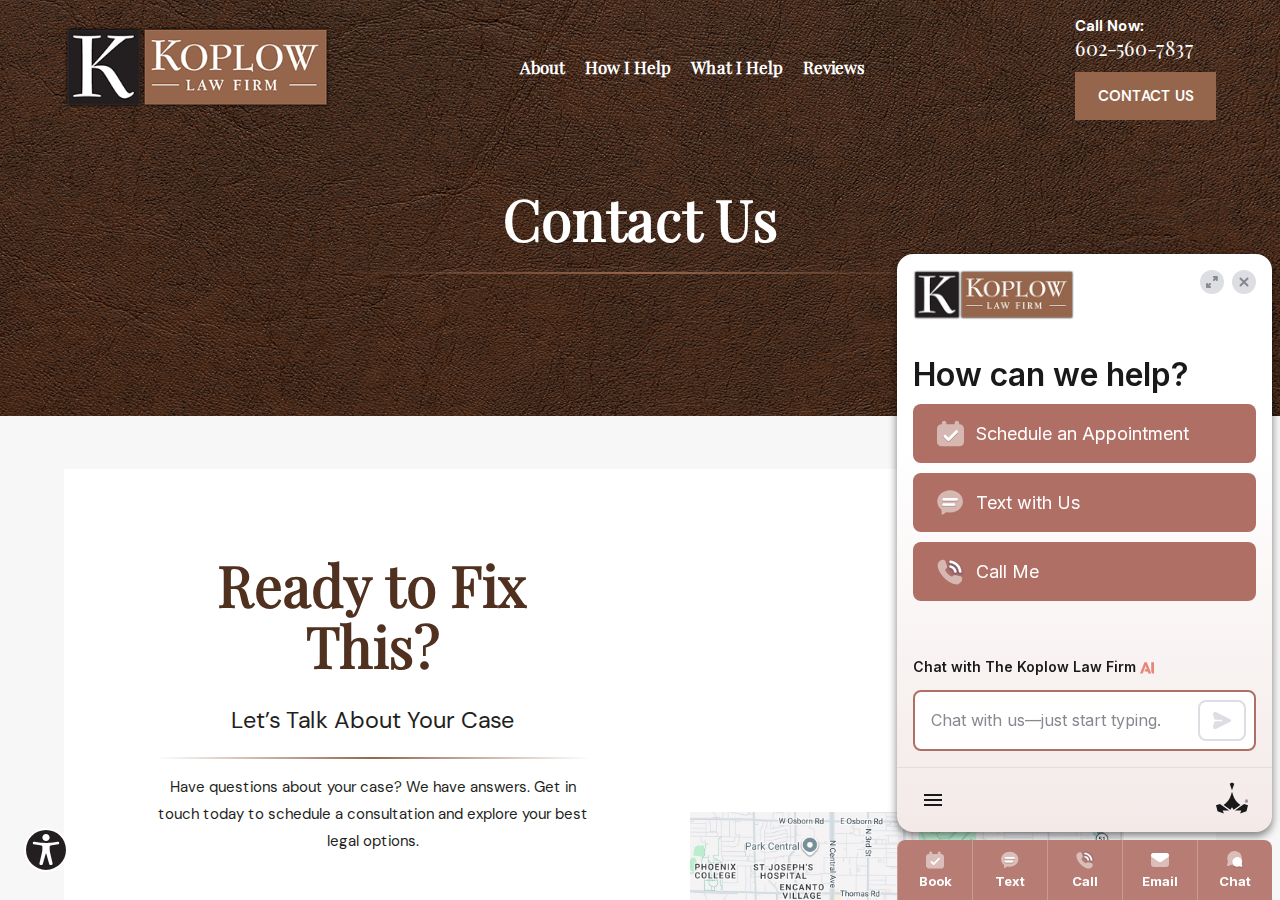 Screenshot of DUI Attorney in Phoenix | Contact Us