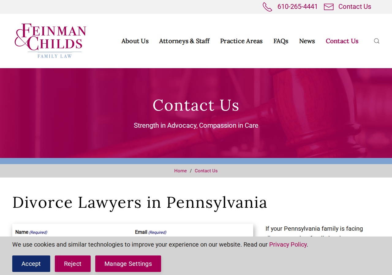 Screenshot of Family Lawyers in Pennsylvania, King of Prussia, West Chester