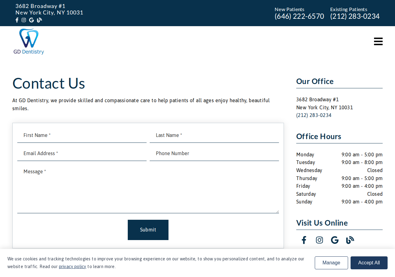 Screenshot of New York, NY Family Dentistry | GD Dentistry