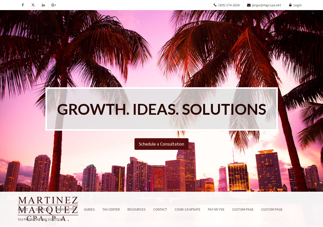 Screenshot of Miami, FL CPA Firm | Home Page | Martinez- Marquez, CPA, P.A.