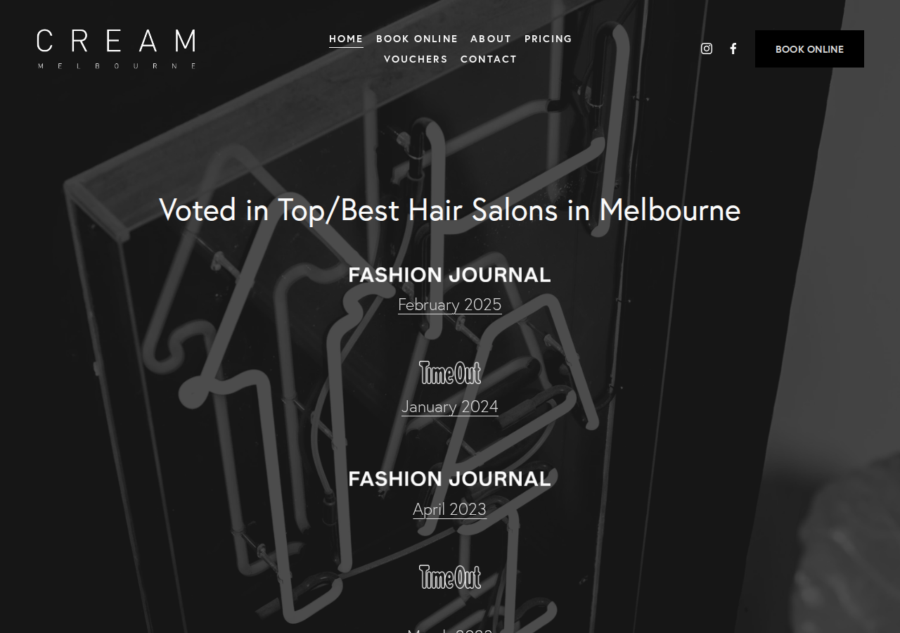 Screenshot of Cream Melbourne | Fitzroy's Best Hairdresser
