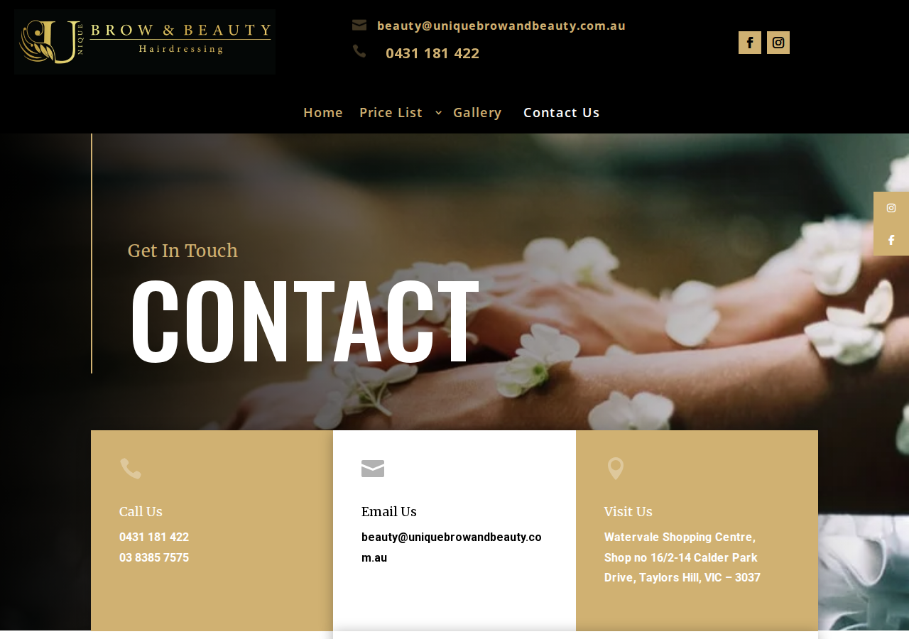 Screenshot of Contact Us - Beauty Salon Watervale Shopping Centre