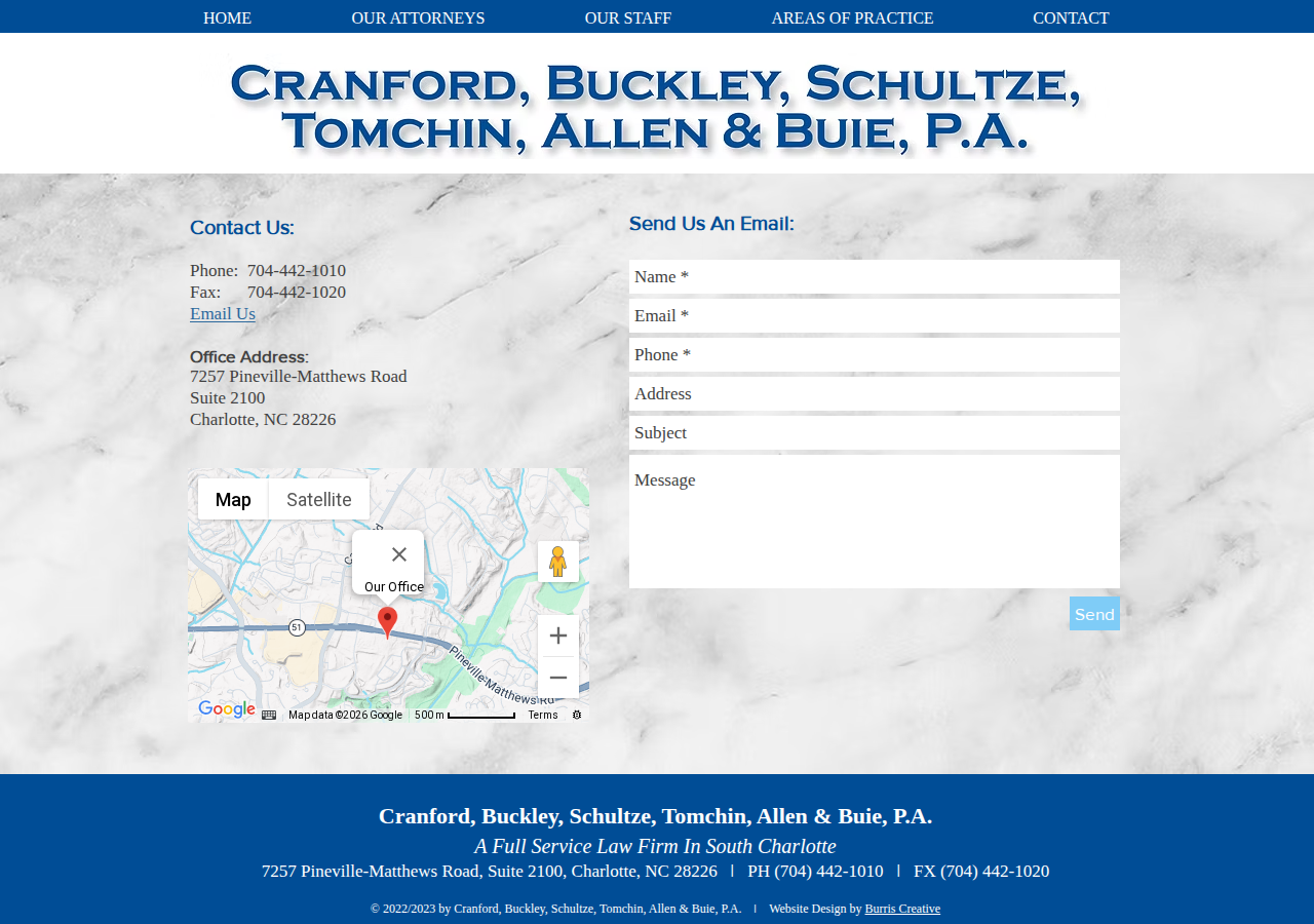 Screenshot of Contact