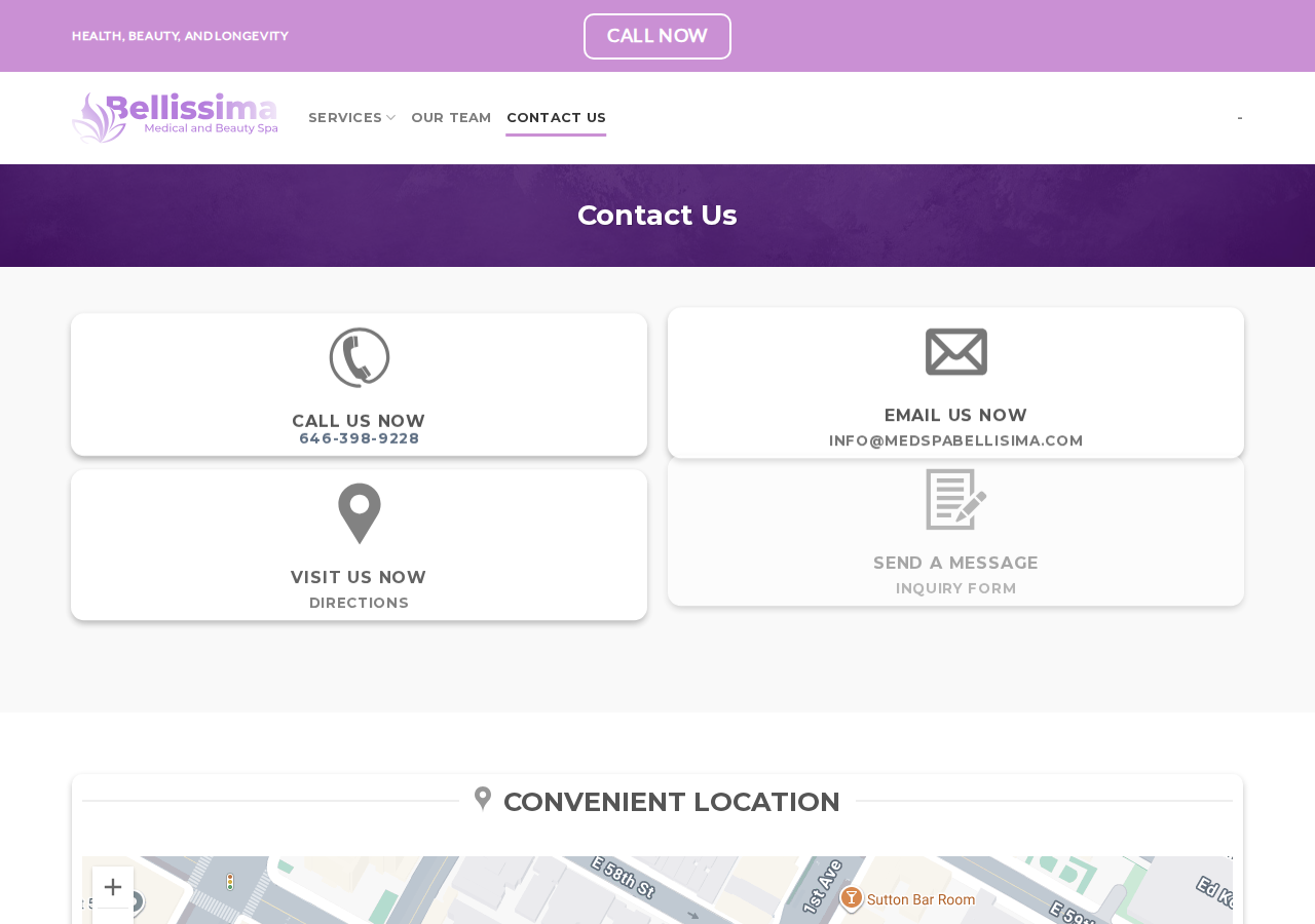 Screenshot of Contact Us