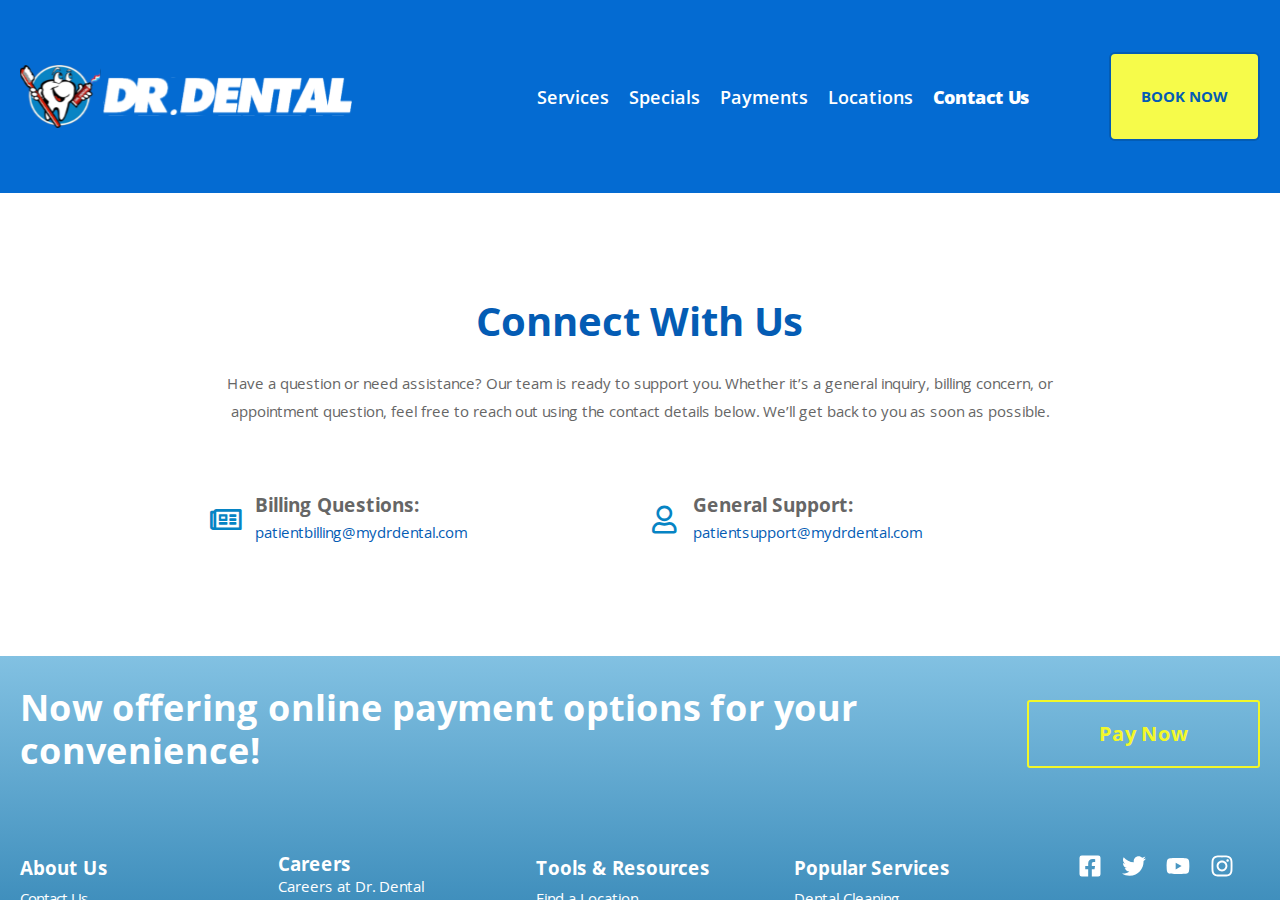 Screenshot of Contact – Dr. Dental