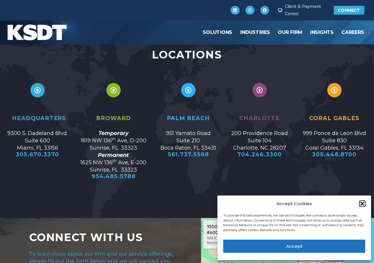 Screenshot of Contact Us - KSDT • Accountants & Advisors