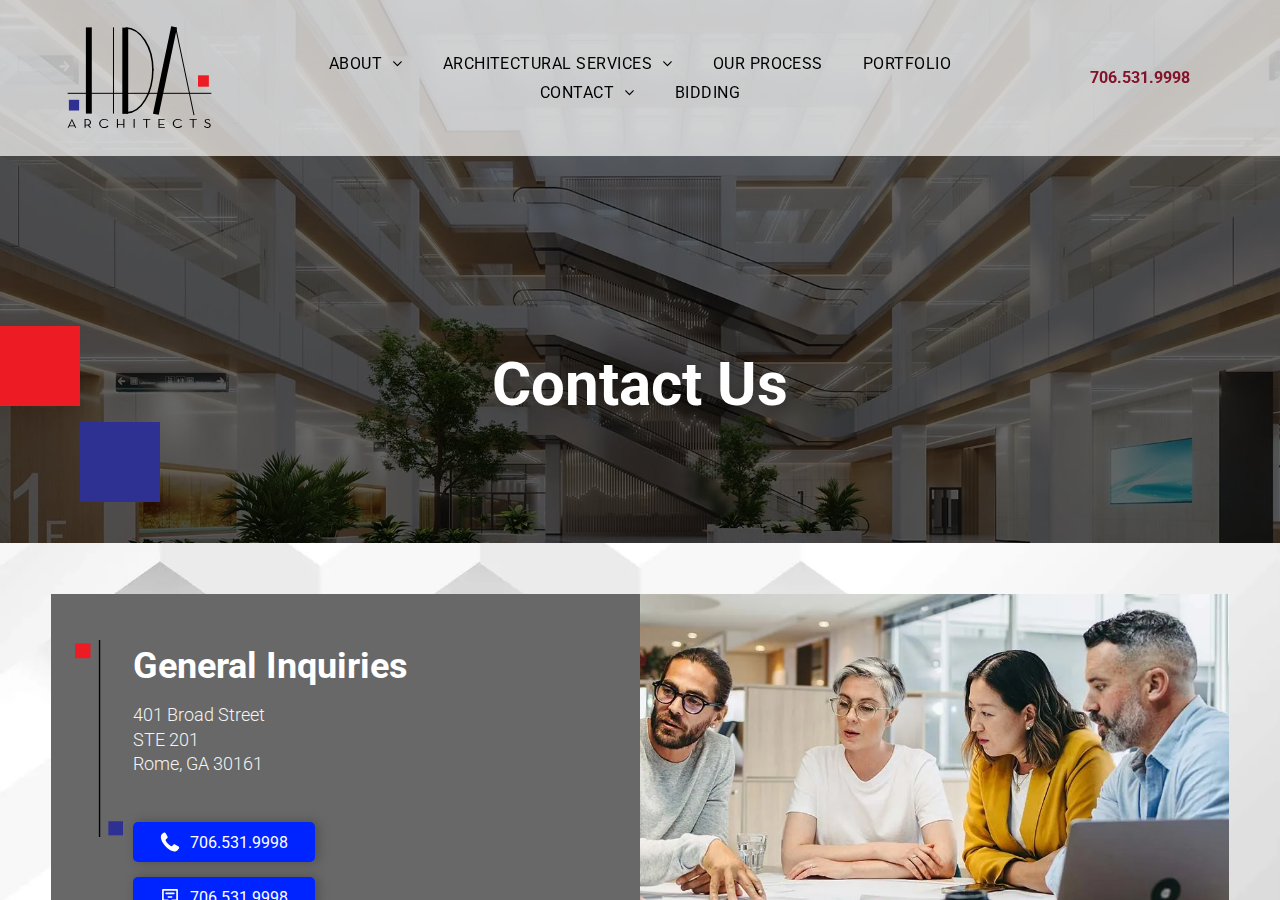 Screenshot of Contact | HDA Architects Inc
Black phone handset icon on a white backgroundBlack telephone handset icon on a white backgroundBlack location pin icon on a white backgroundBlack location pin icon on a white background