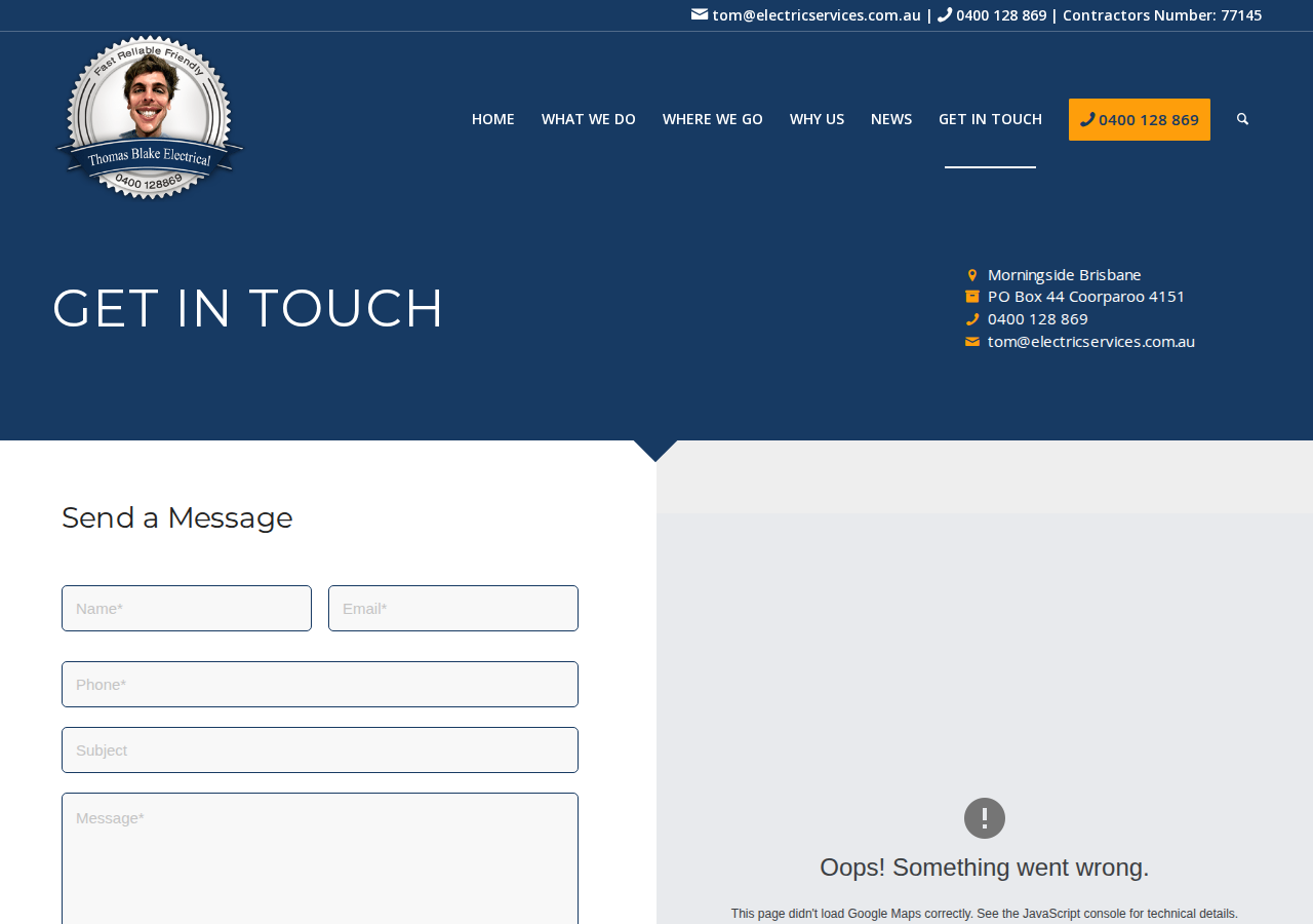 Screenshot of Contact Us for Professional Repair Electrical in Morningside