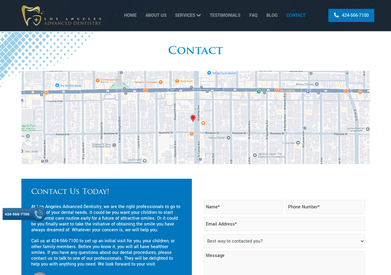 Screenshot of Contact Our Hollywood Dentistry for Free Consultation and Exam | Los Angeles Advanced Dentistry