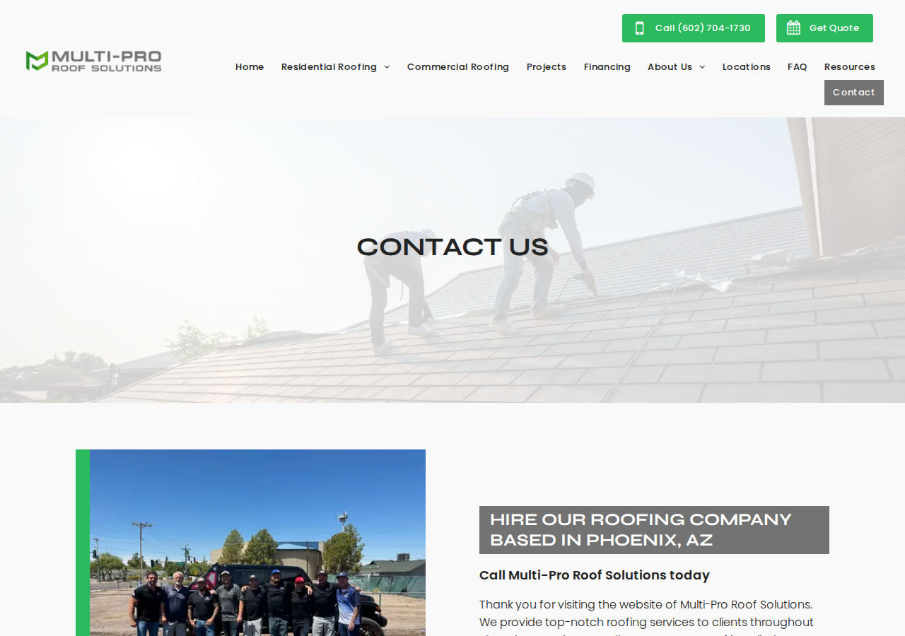Screenshot of Roofing Services | Multi-Pro Roof Solutions | Phoenix & Prescott, AZ