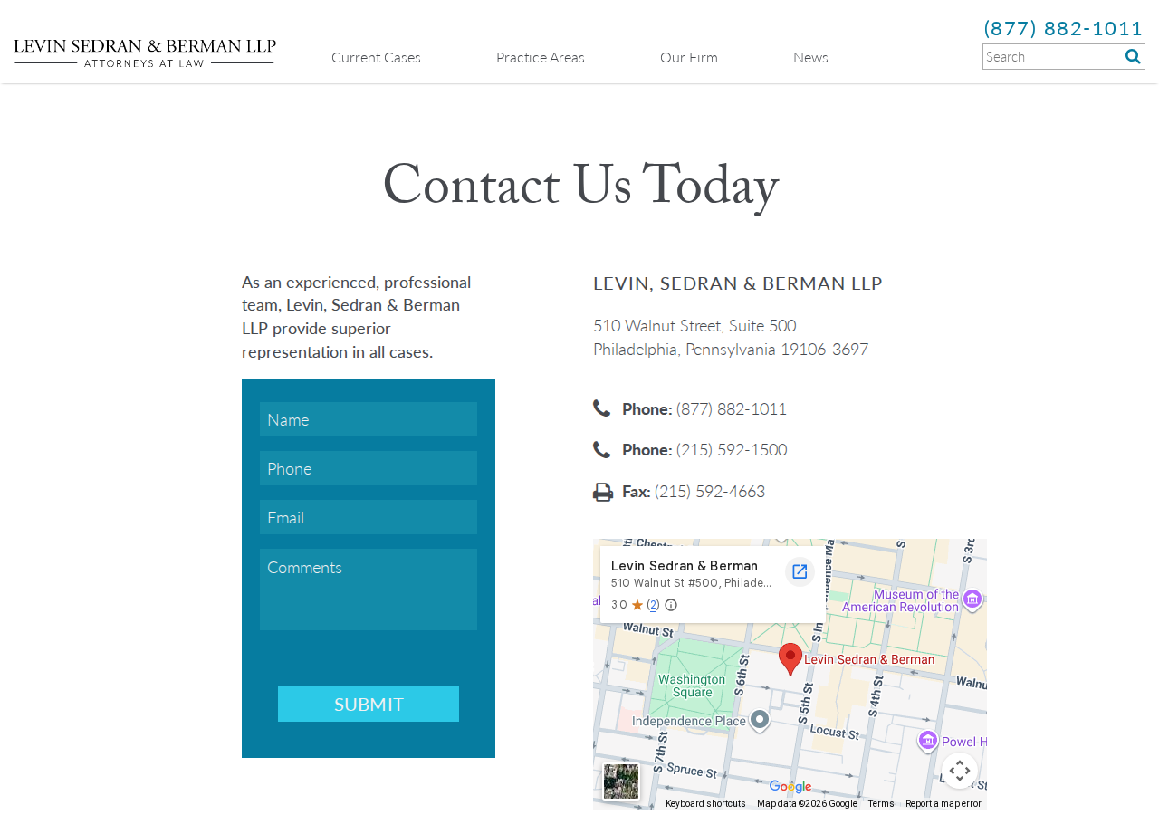 Screenshot of Contact Experienced Lawyers for a Free Legal Consultation