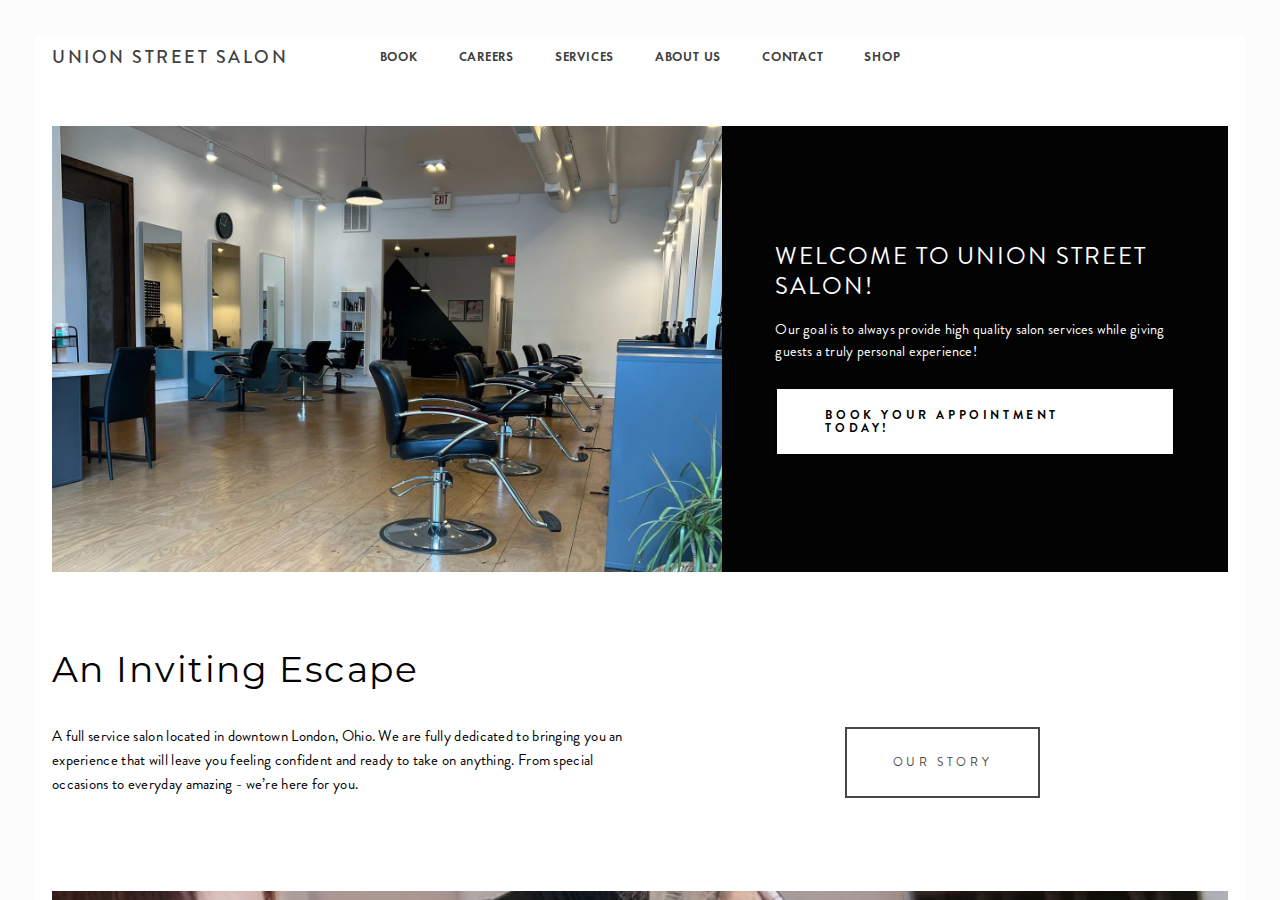 Screenshot of UNION STREET SALON