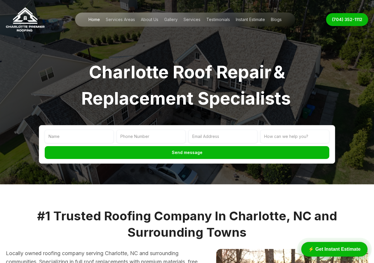 Screenshot of Charlotte Premier Roofing | Roof Repair & Replacement Experts