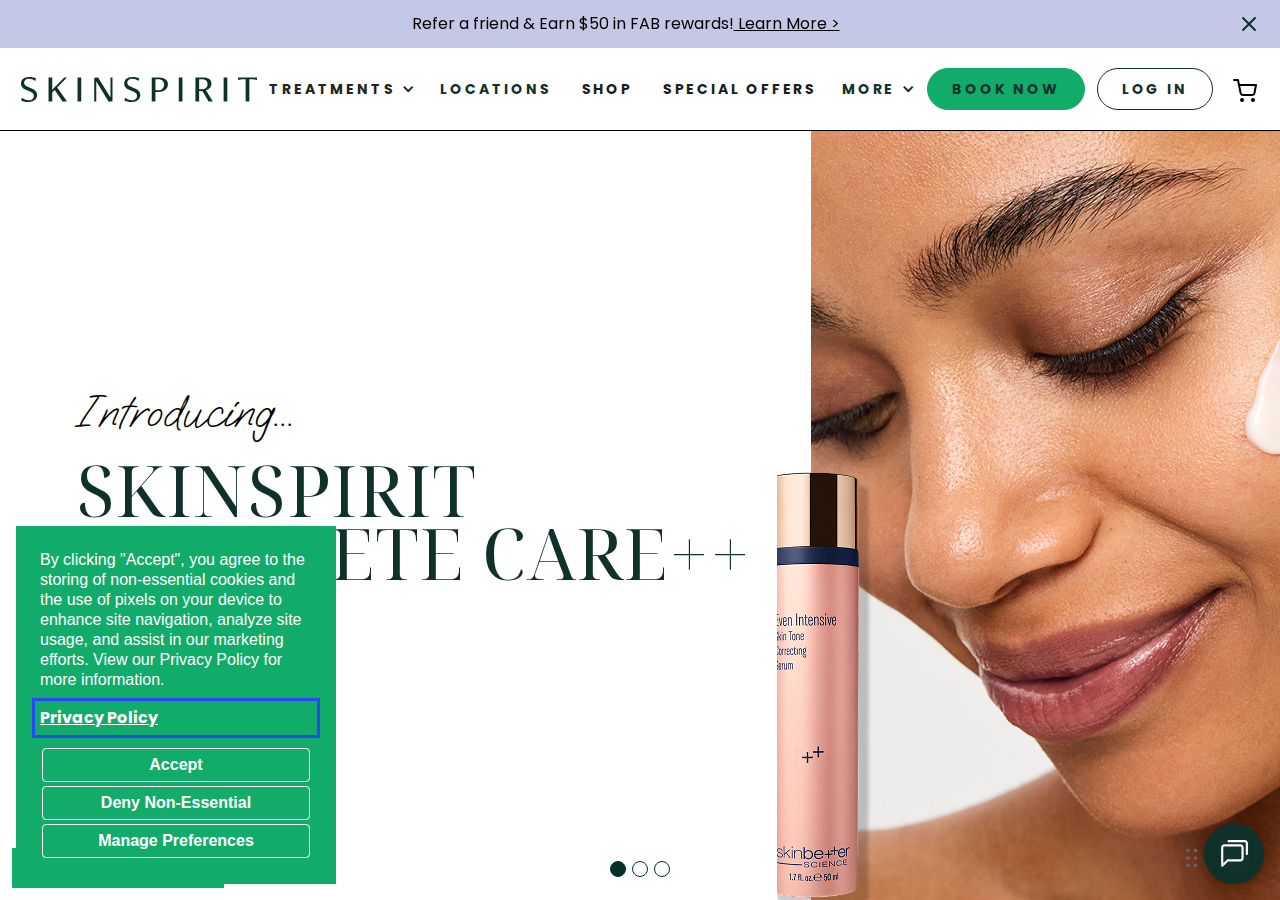 Screenshot of # 1 Provider of Botox & Filler | SkinSpirit