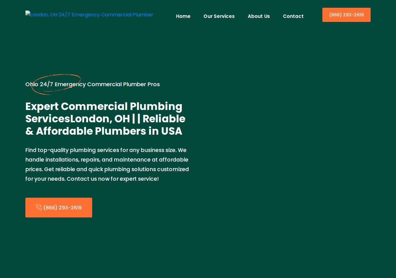 Screenshot of Expert Commercial Plumbing ServicesLondon, OH | 43140 | Reliable & Affordable Plumbers in USA