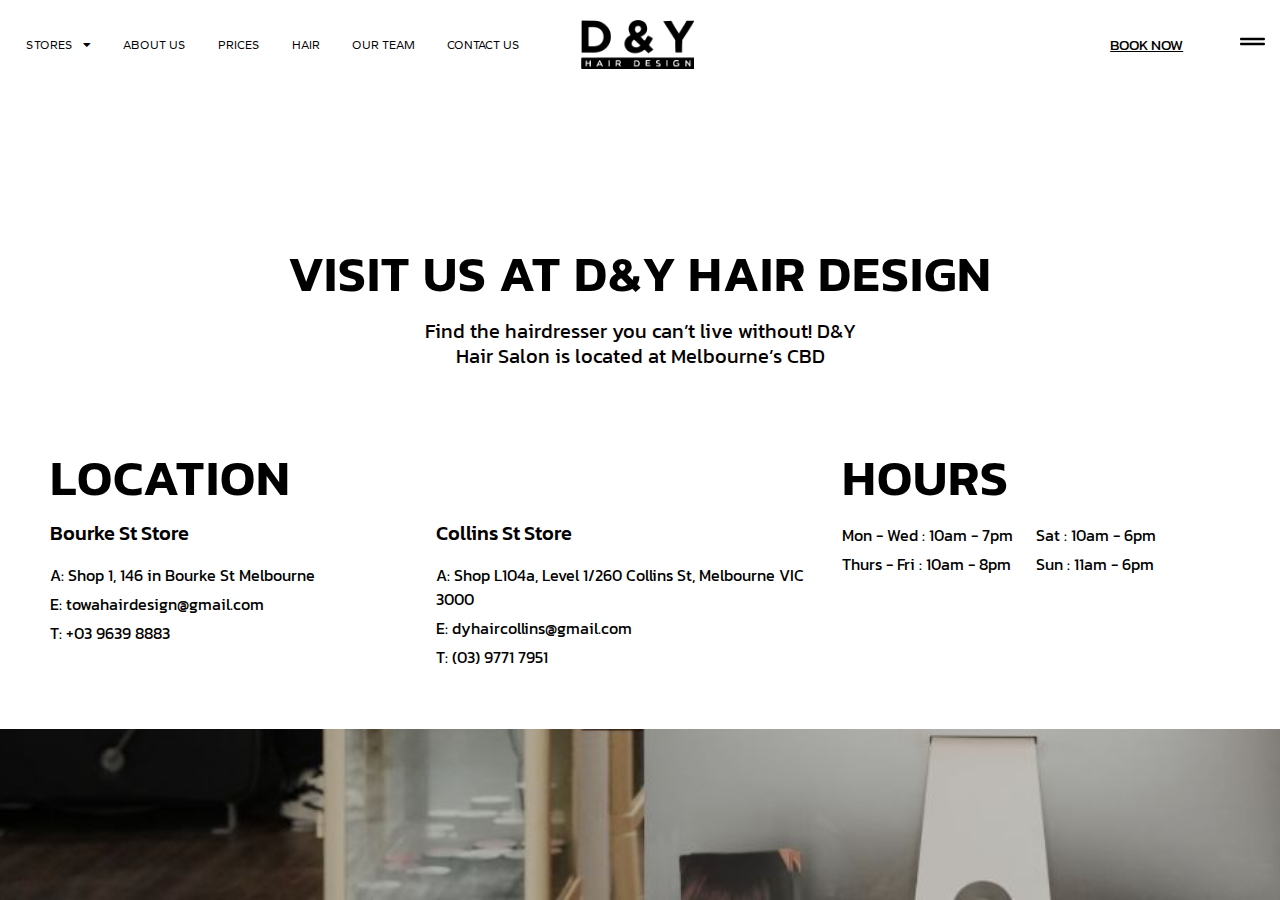 Screenshot of Contact Us – D&Y HAIR DESIGN