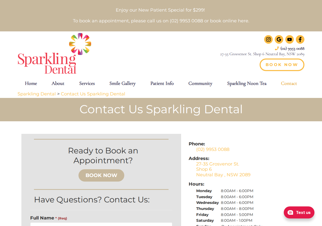 Screenshot of Dentist in Neutral Bay NSW | Sparkling Dental | We Welcome Your Call