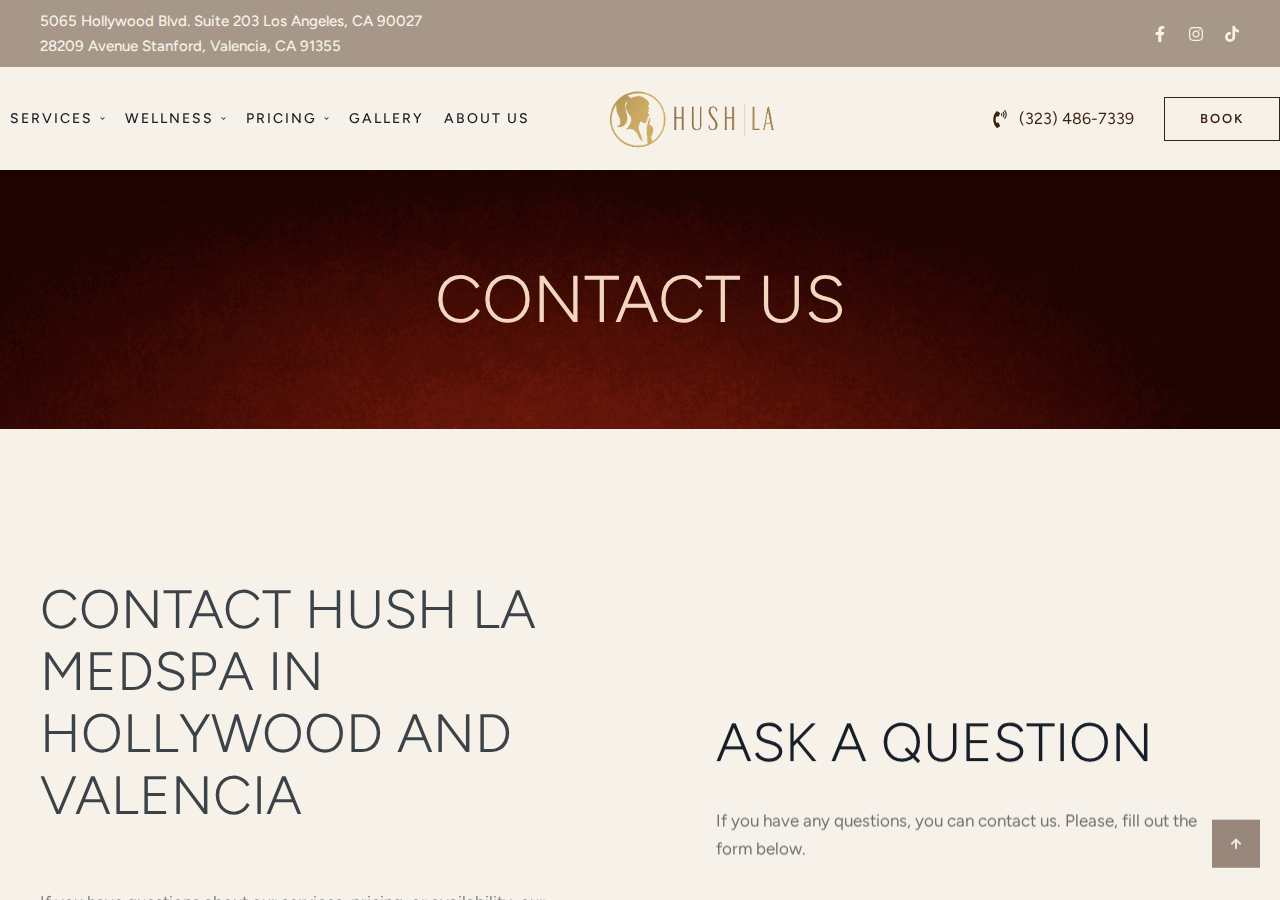 Screenshot of Contacts - Hush LA Medspa