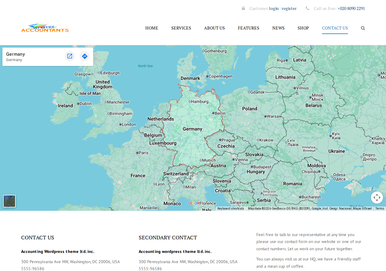 Screenshot of Contact us – My Office Accountants