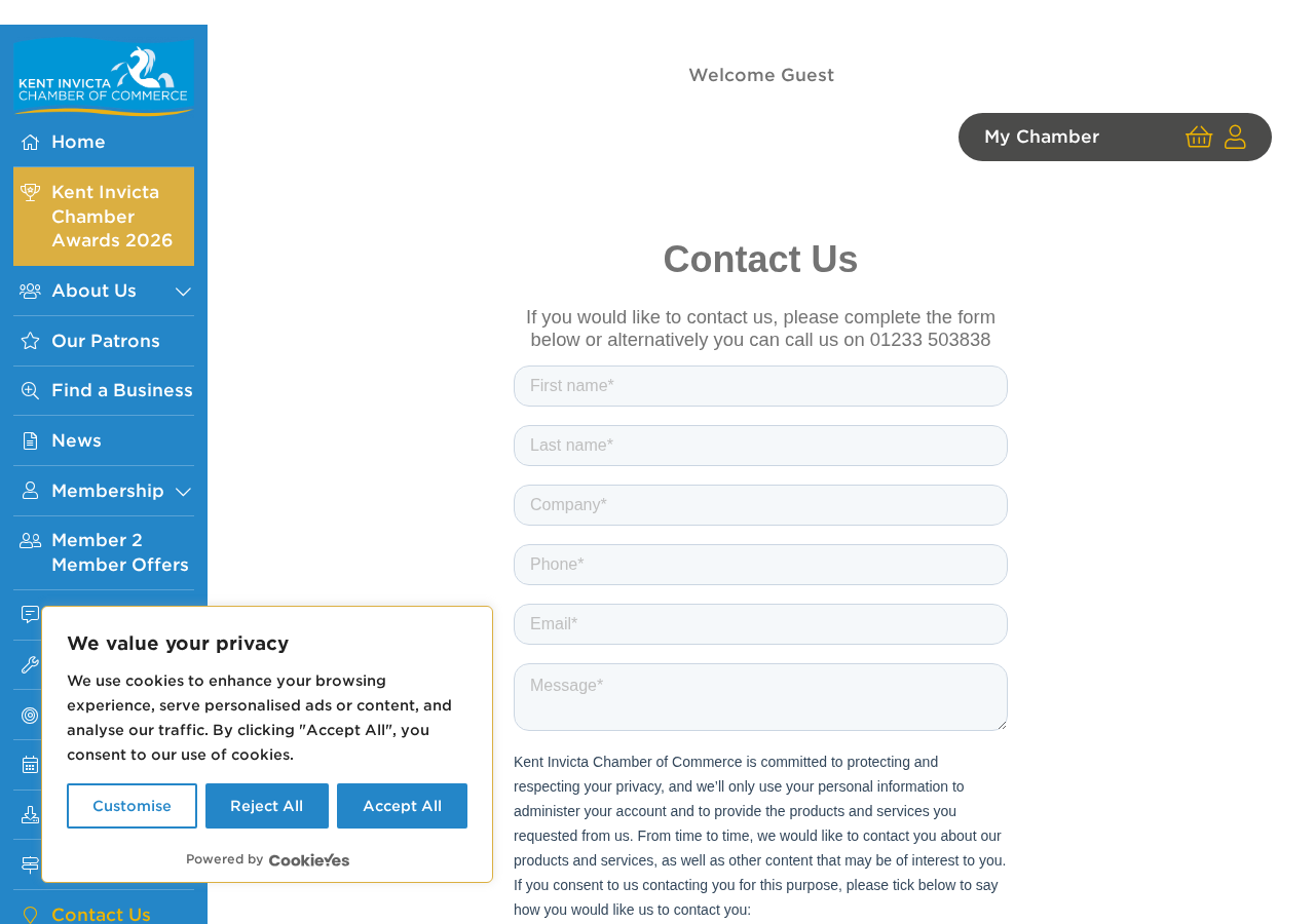 Screenshot of Contact | Kent Invicta Chamber of CommerceContact | Kent Invicta Chamber of Commerce