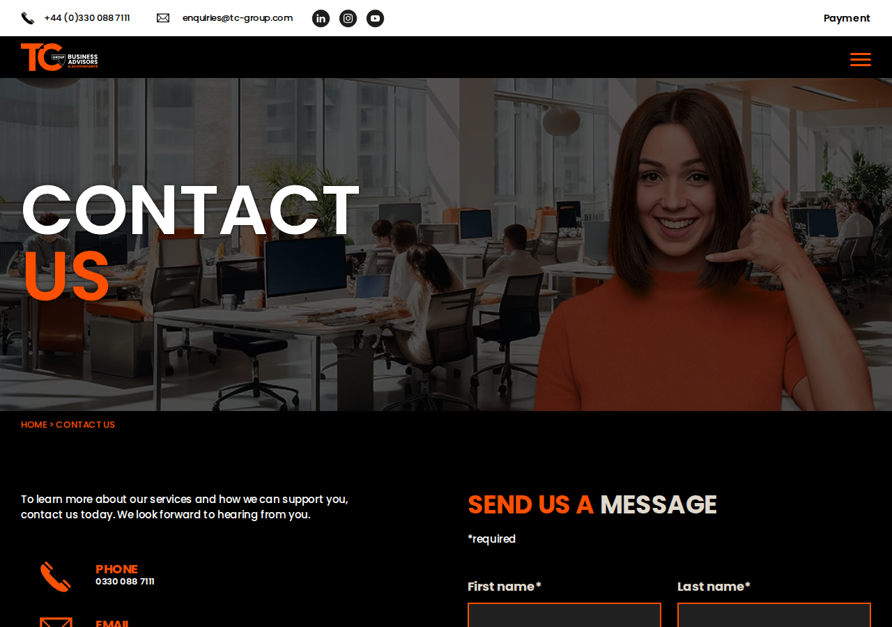 Screenshot of Contact us - TC Group
