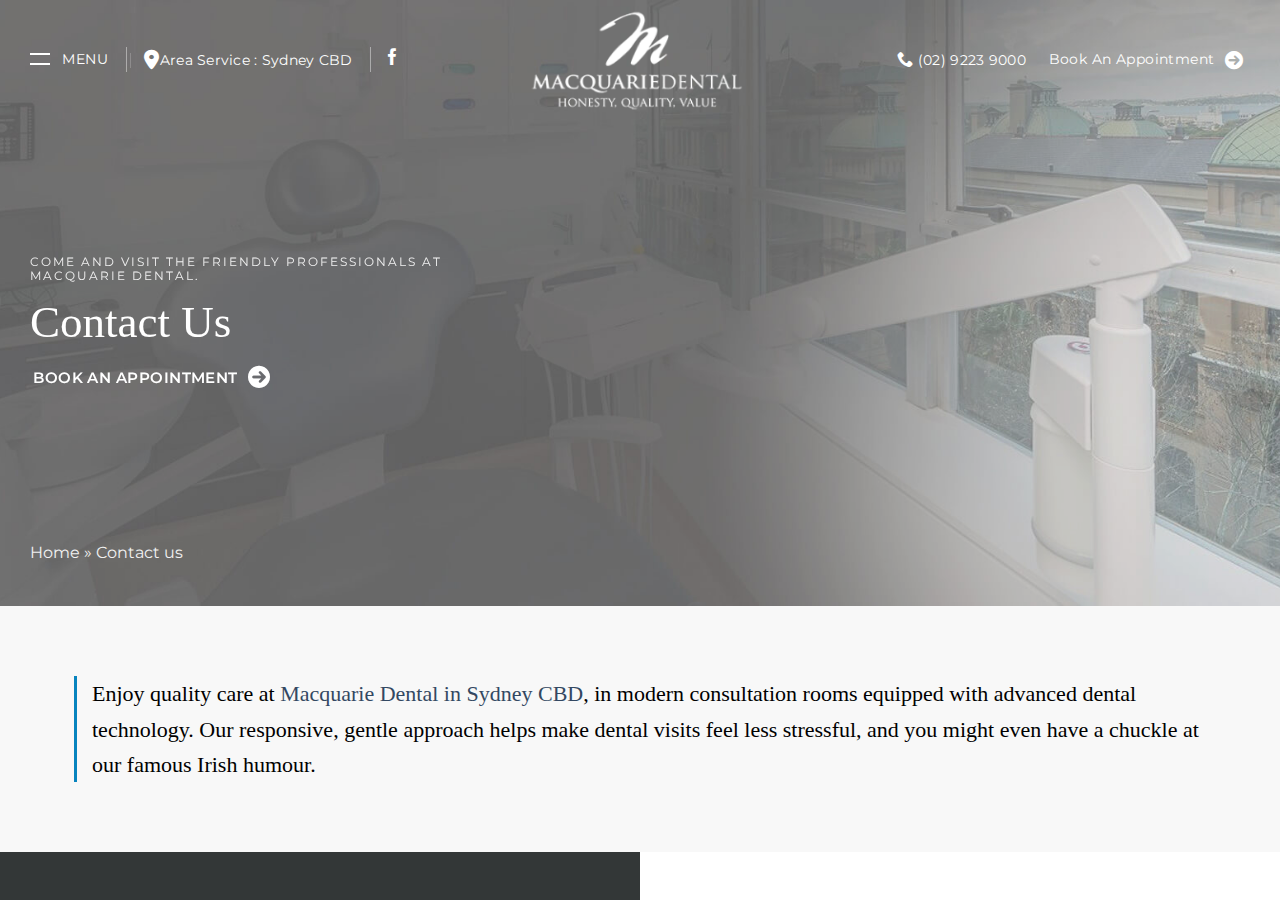 Screenshot of Contact Macquarie Dental | Address, Phone & Opening Hours