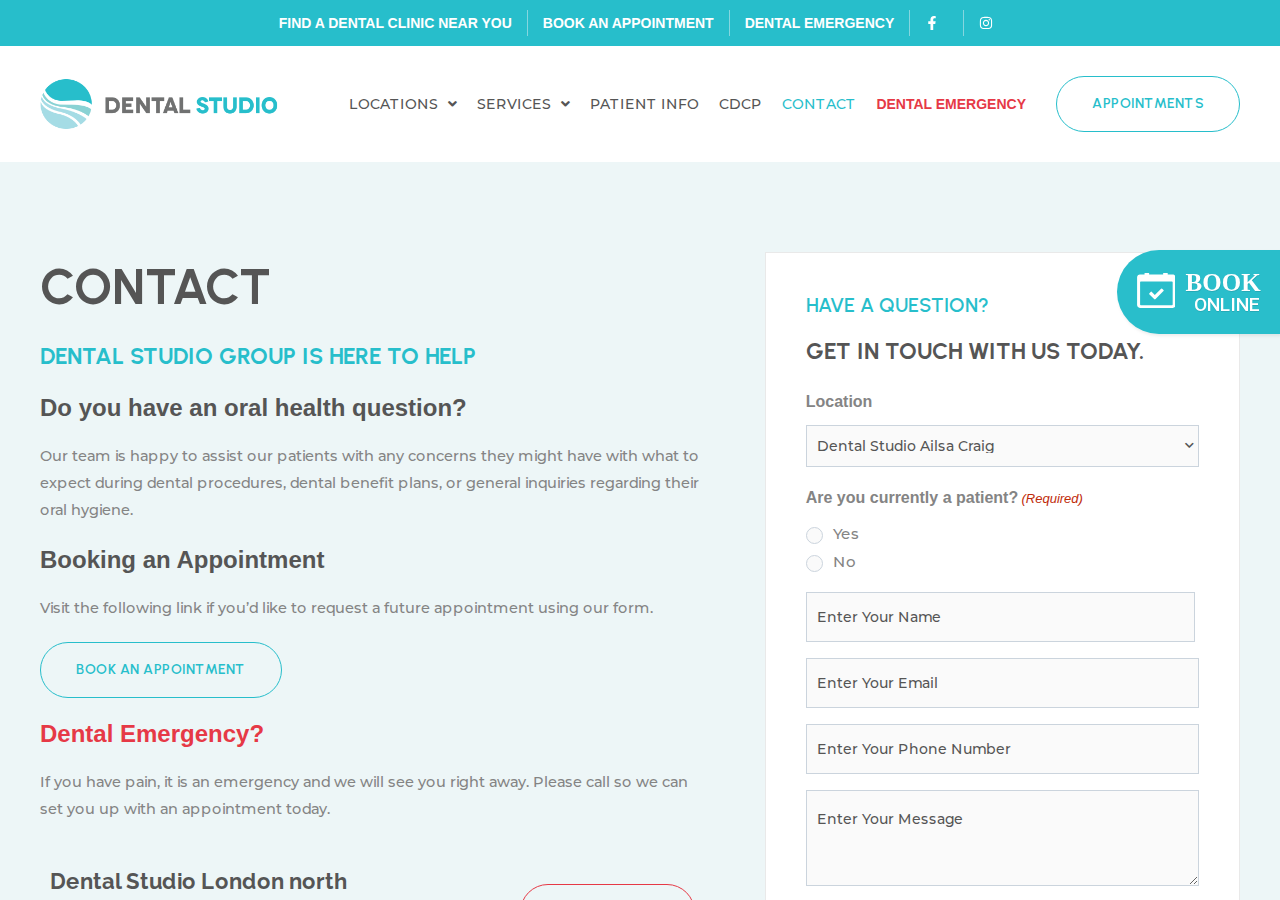 Screenshot of Contact Dental Studio London | Dental Clinic Near Me London, ON