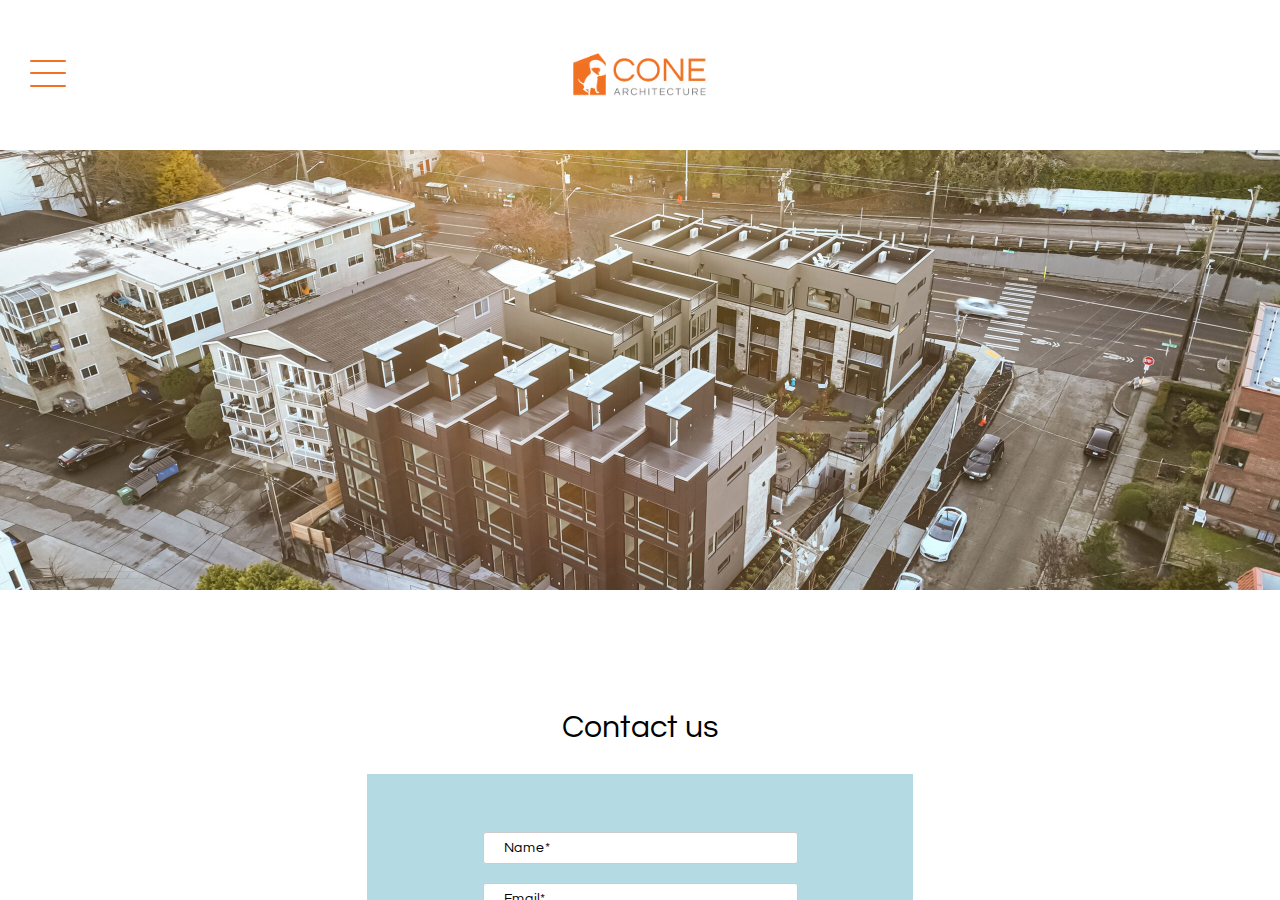 Screenshot of Contact us | CONE Architecture