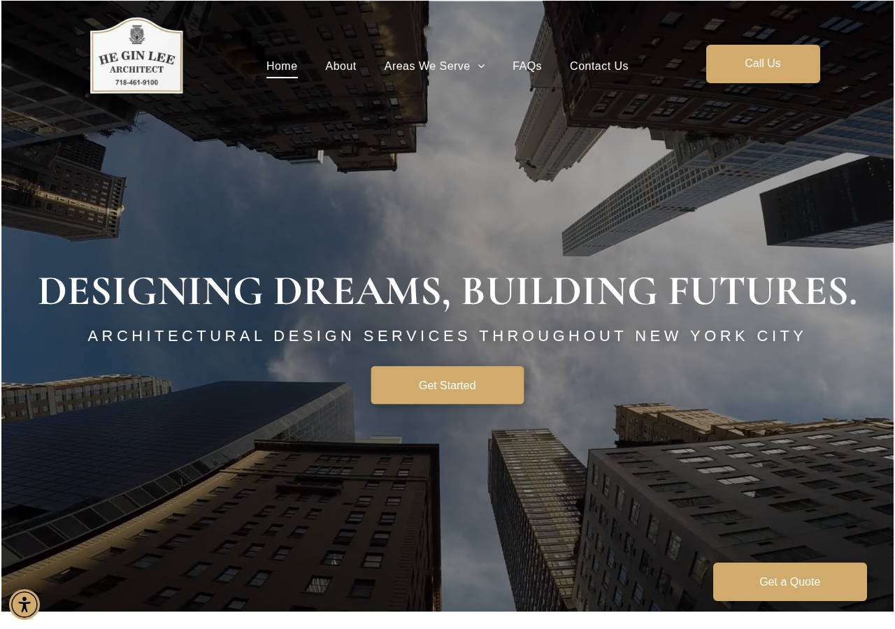 Screenshot of Architectural Design Services | New York City | HG Lee Architects, P.C.