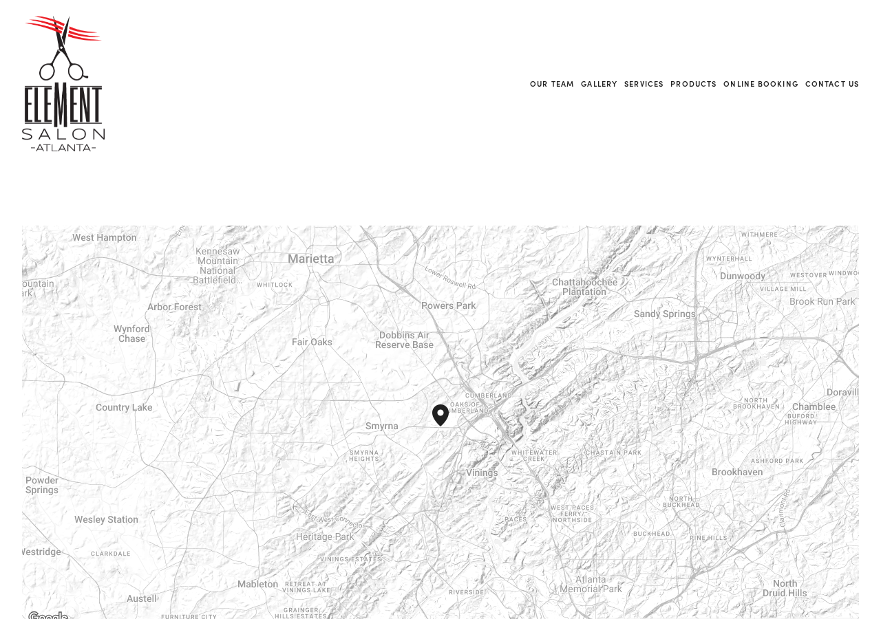 Screenshot of Contact — Element Salon of Atlanta