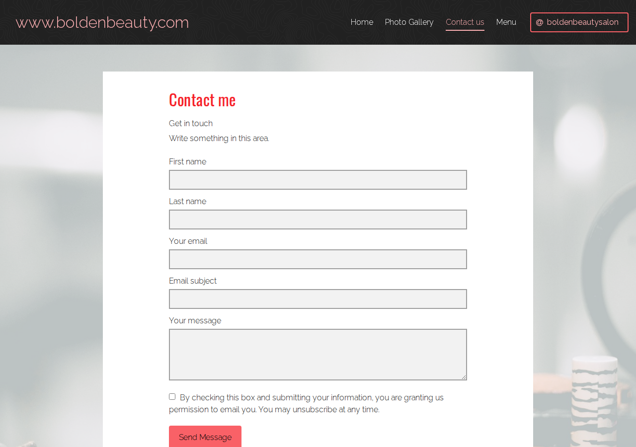 Screenshot of Contact us - Bolden Beauty