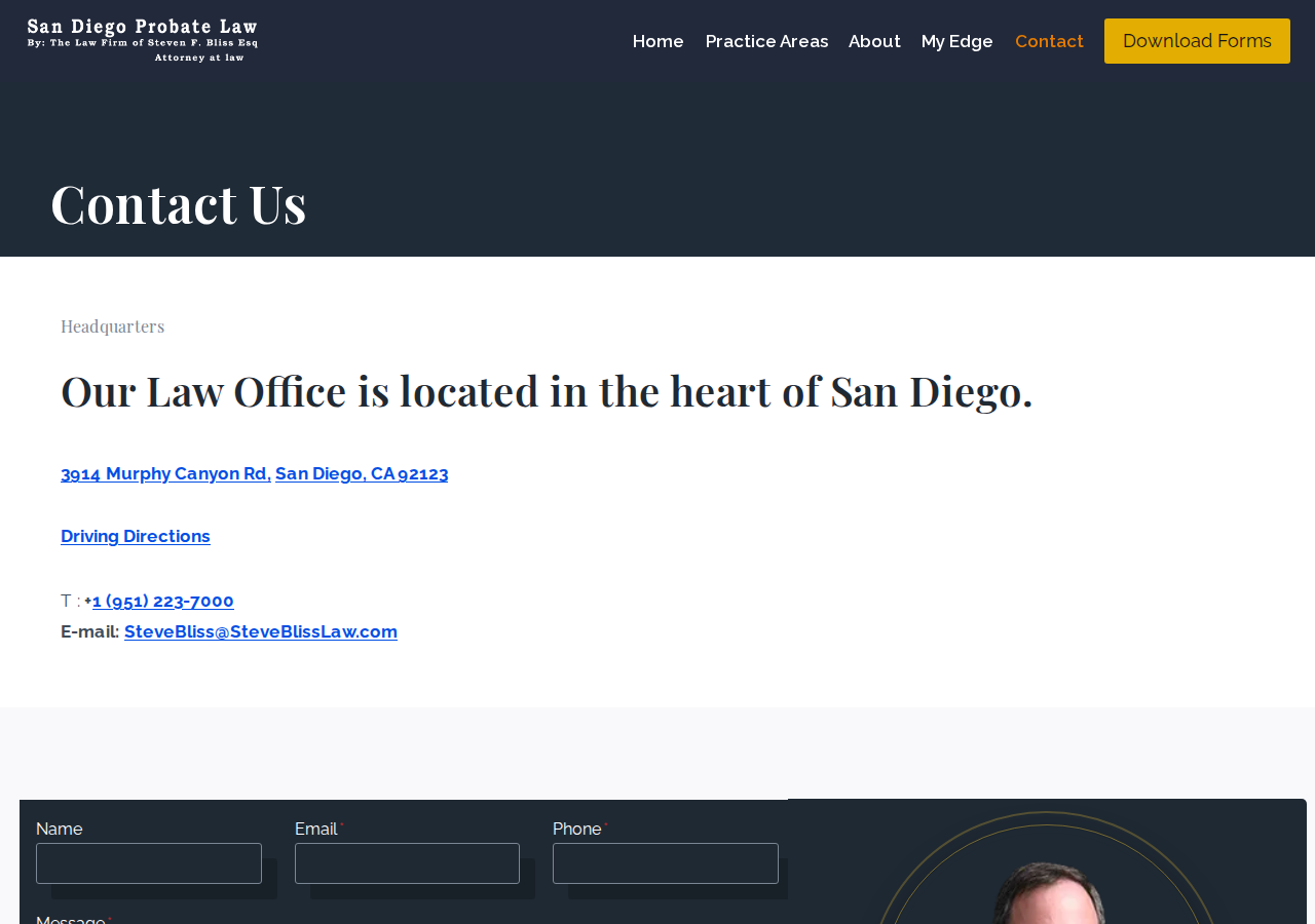 Screenshot of Contact - San Diego Probate LawToggle MenuScroll to topScroll to top