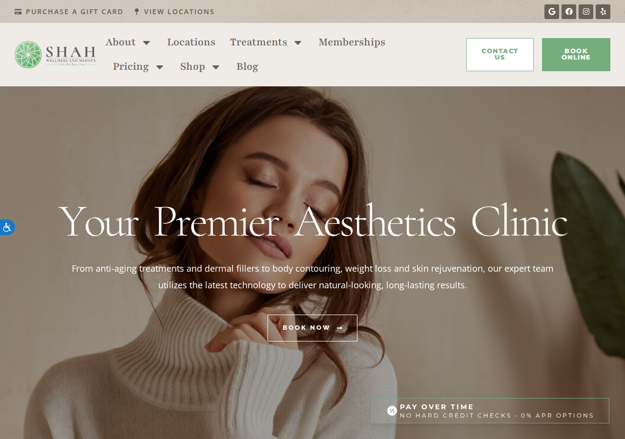 Screenshot of Home - Shah Wellness & Medspa - Boston, MA