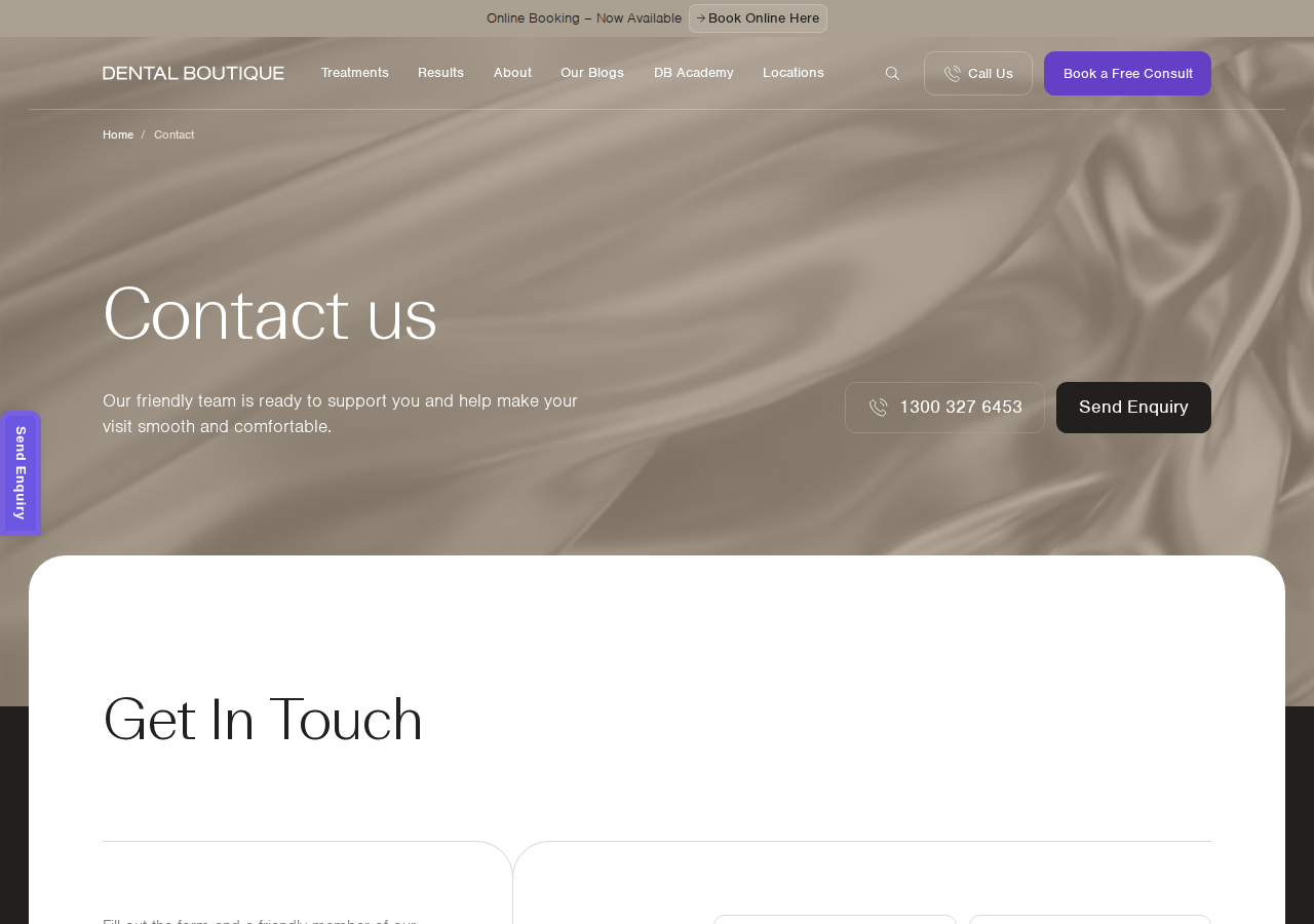 Screenshot of Contact | Dental Boutique