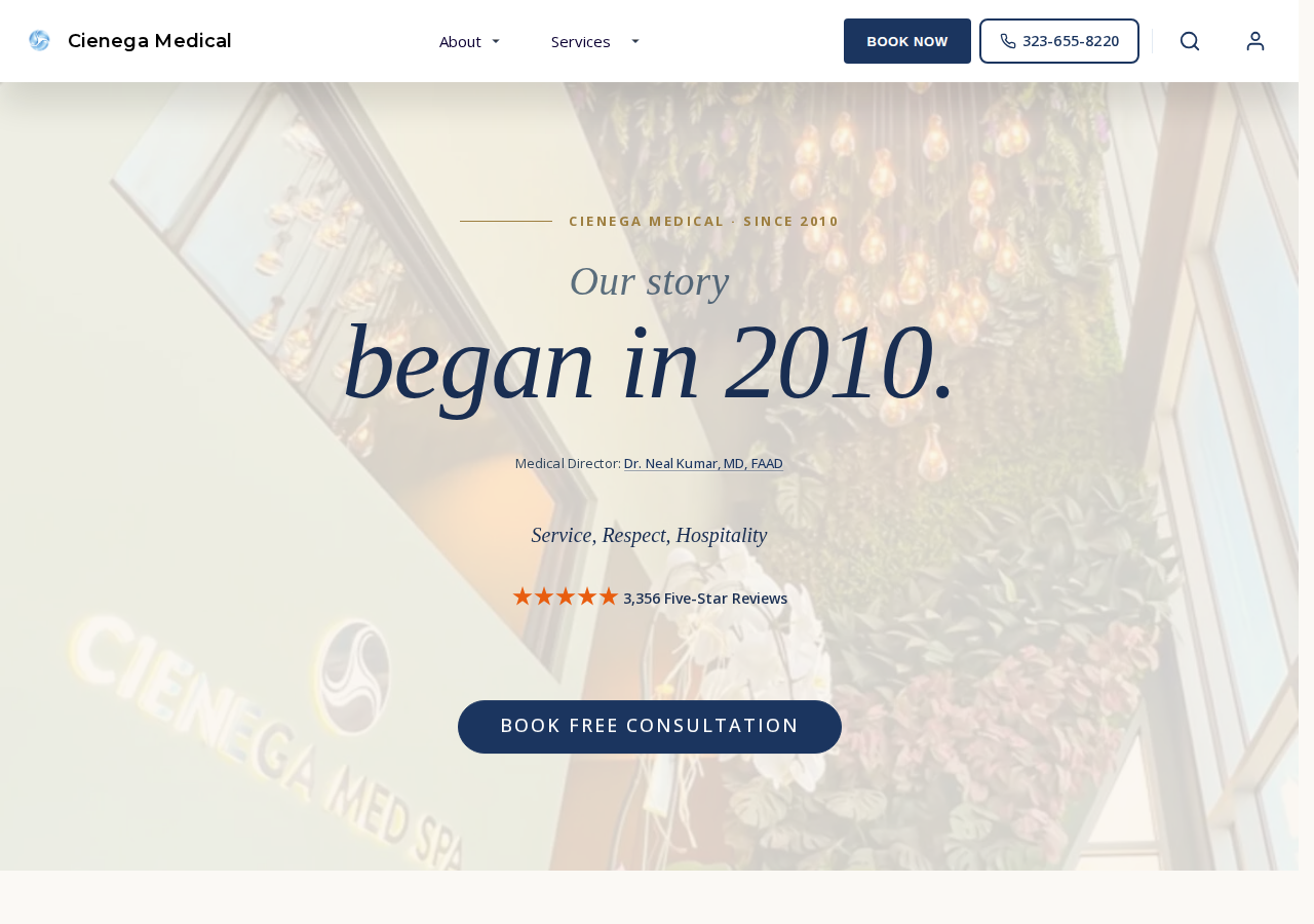 Screenshot of About Us - Cienega Medical