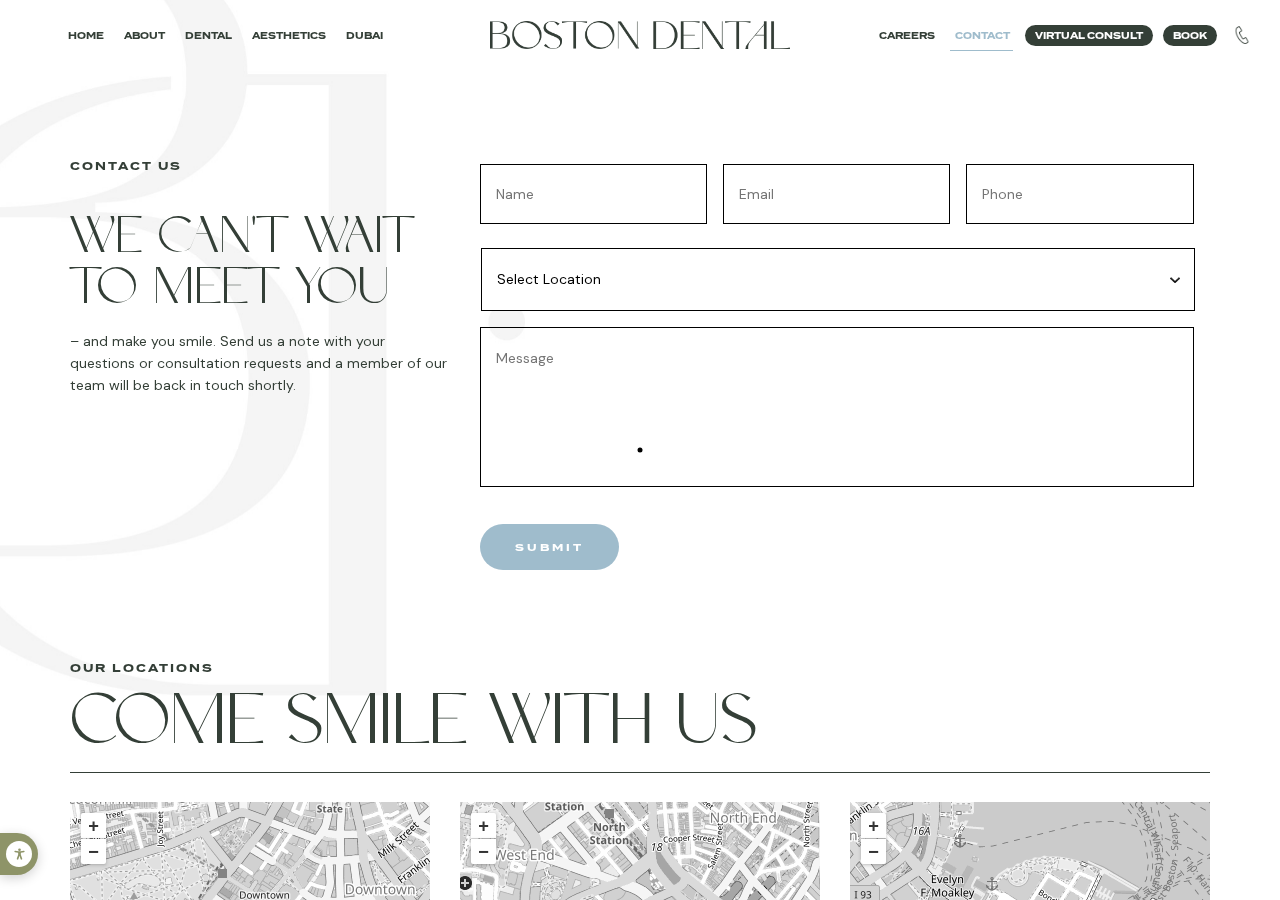 Screenshot of Contact Boston Dental | Get in Touch