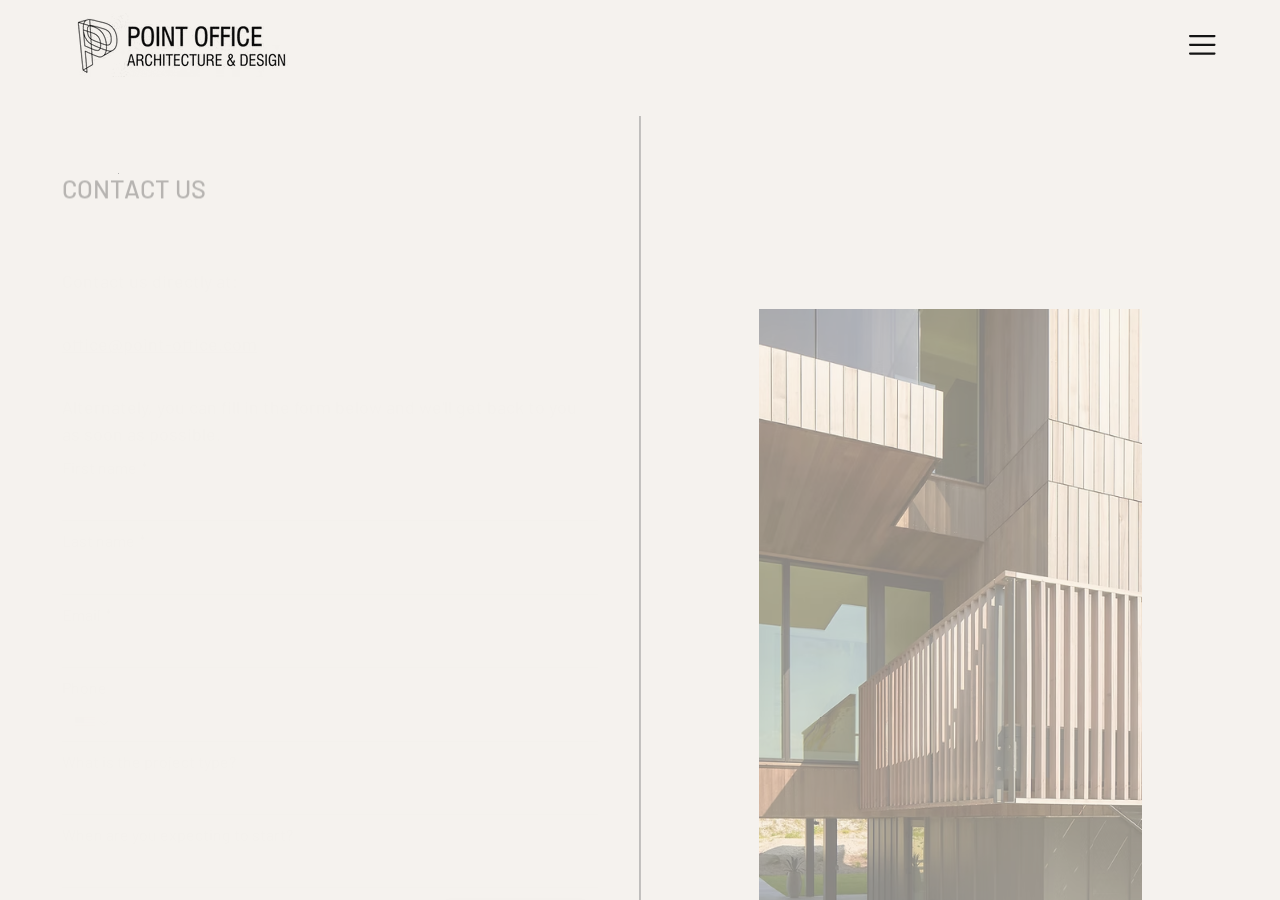 Screenshot of Contact | Point Office Studio