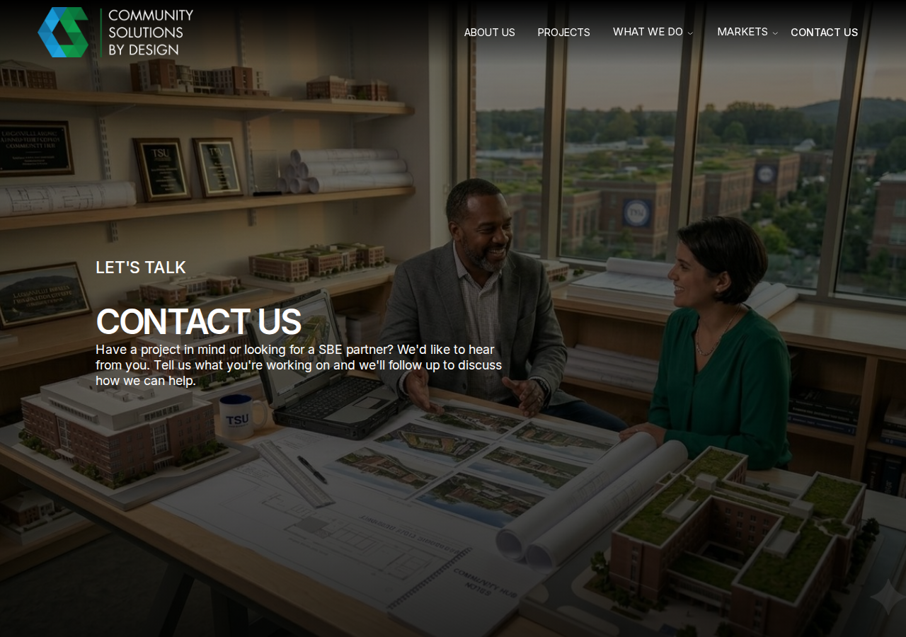 Screenshot of Contact CSBD | Architecture & Engineering | Nashville