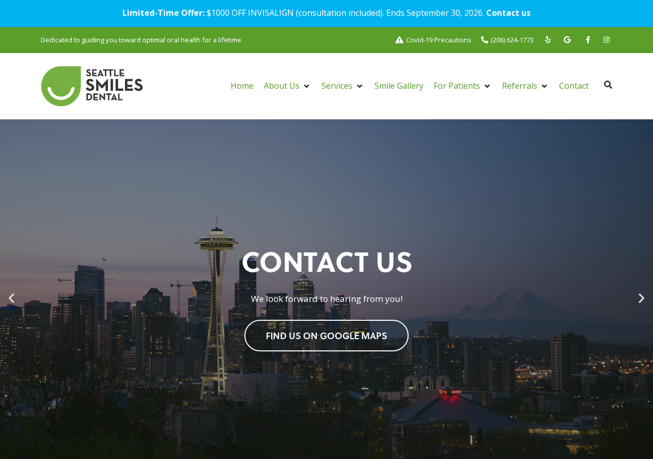 Screenshot of Contact Us - Seattle Smiles Dental