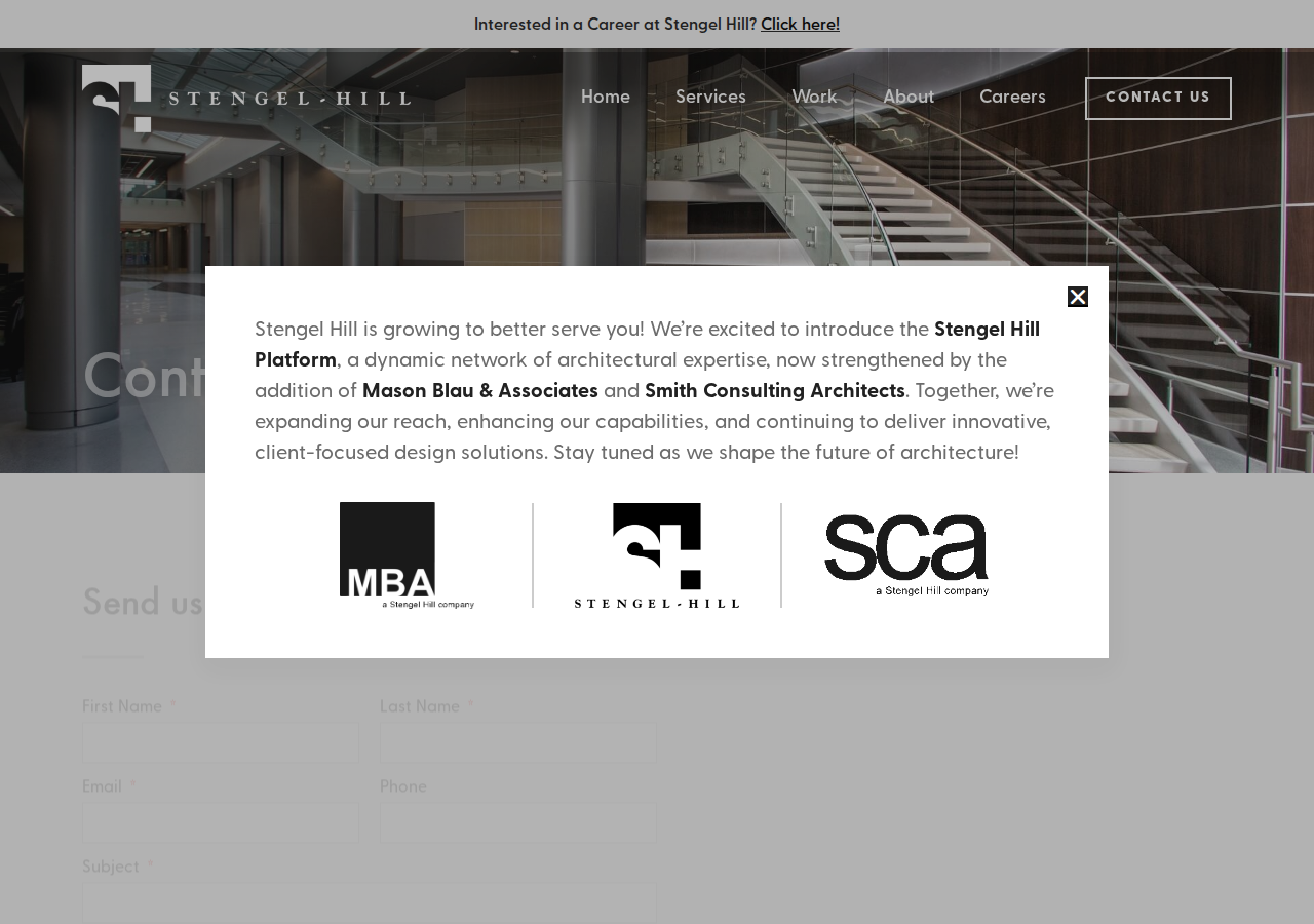 Screenshot of Contact - Stengel Hill Architecture