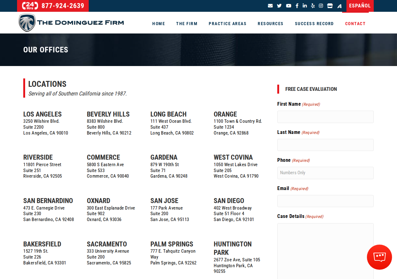 Screenshot of Our Offices - The Dominguez Firm