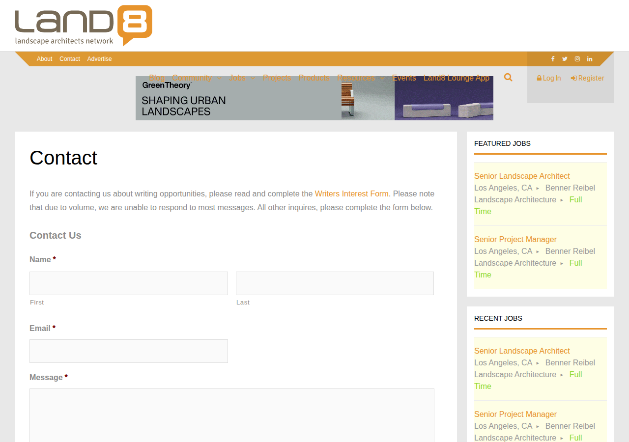 Screenshot of Contact - Land8