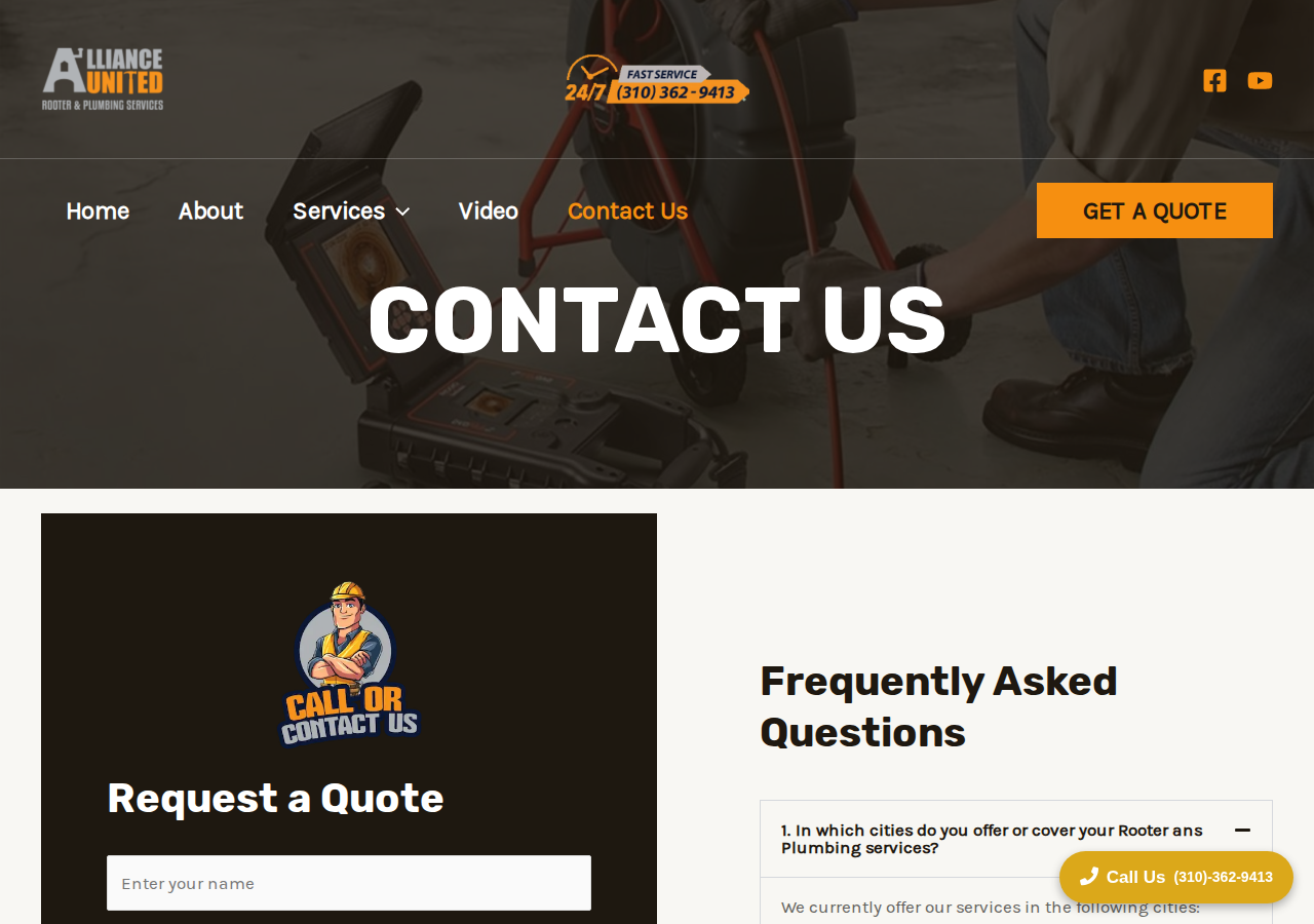 Screenshot of Contact Us - Alliance United 4 You